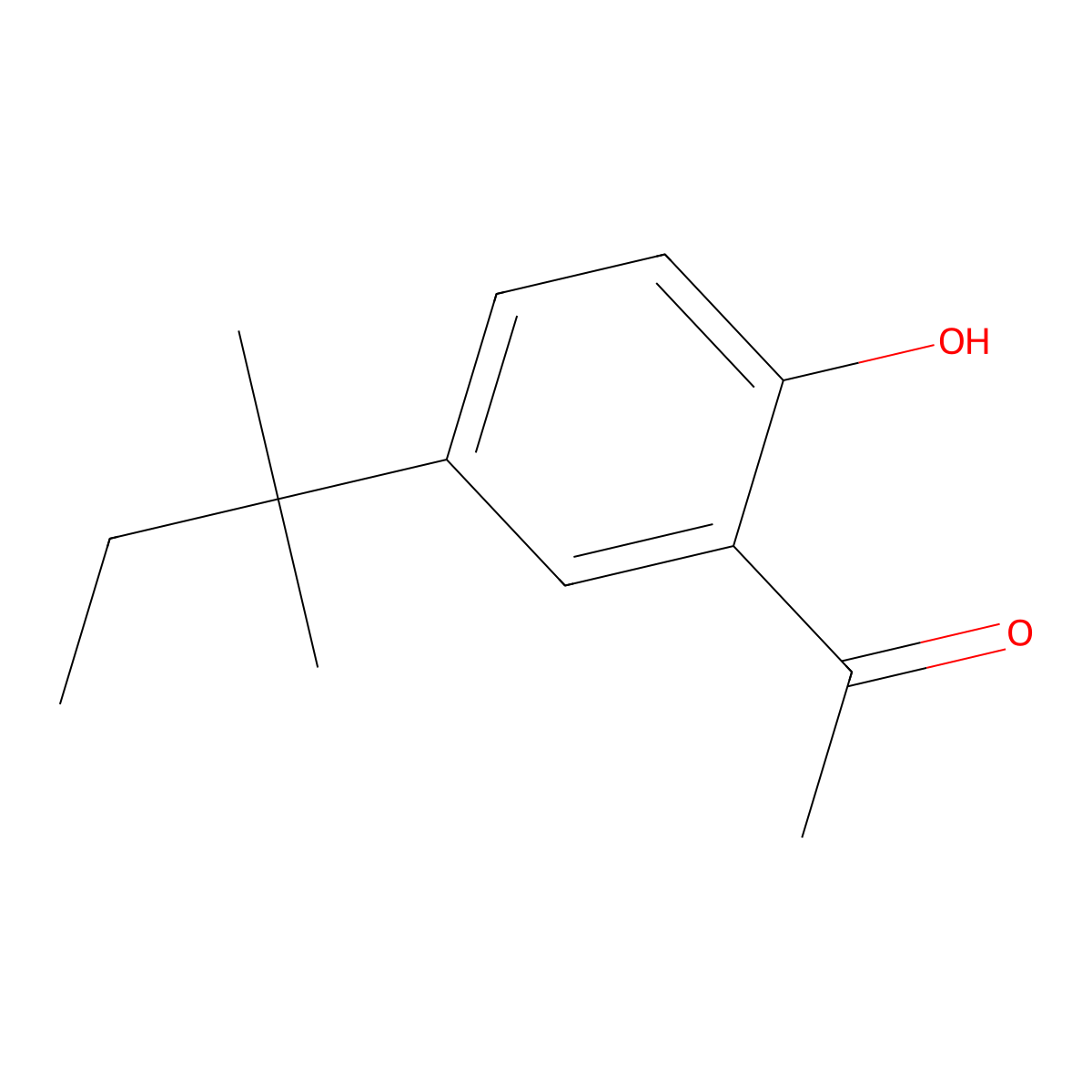 1-[2-Hydroxy-5-(2-methylbutan-2-yl)phenyl]ethan-1-one molecular structure, CAS 857565-44-7