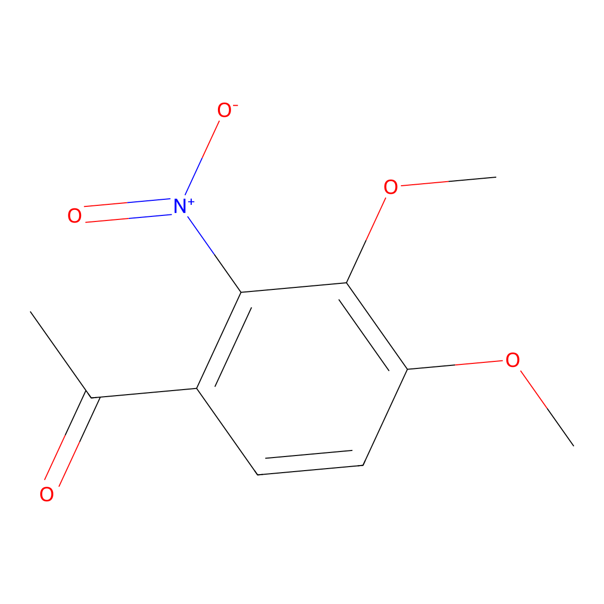 1-(3,4-Dimethoxy-2-nitrophenyl)ethanone molecular structure, CAS 857565-71-0