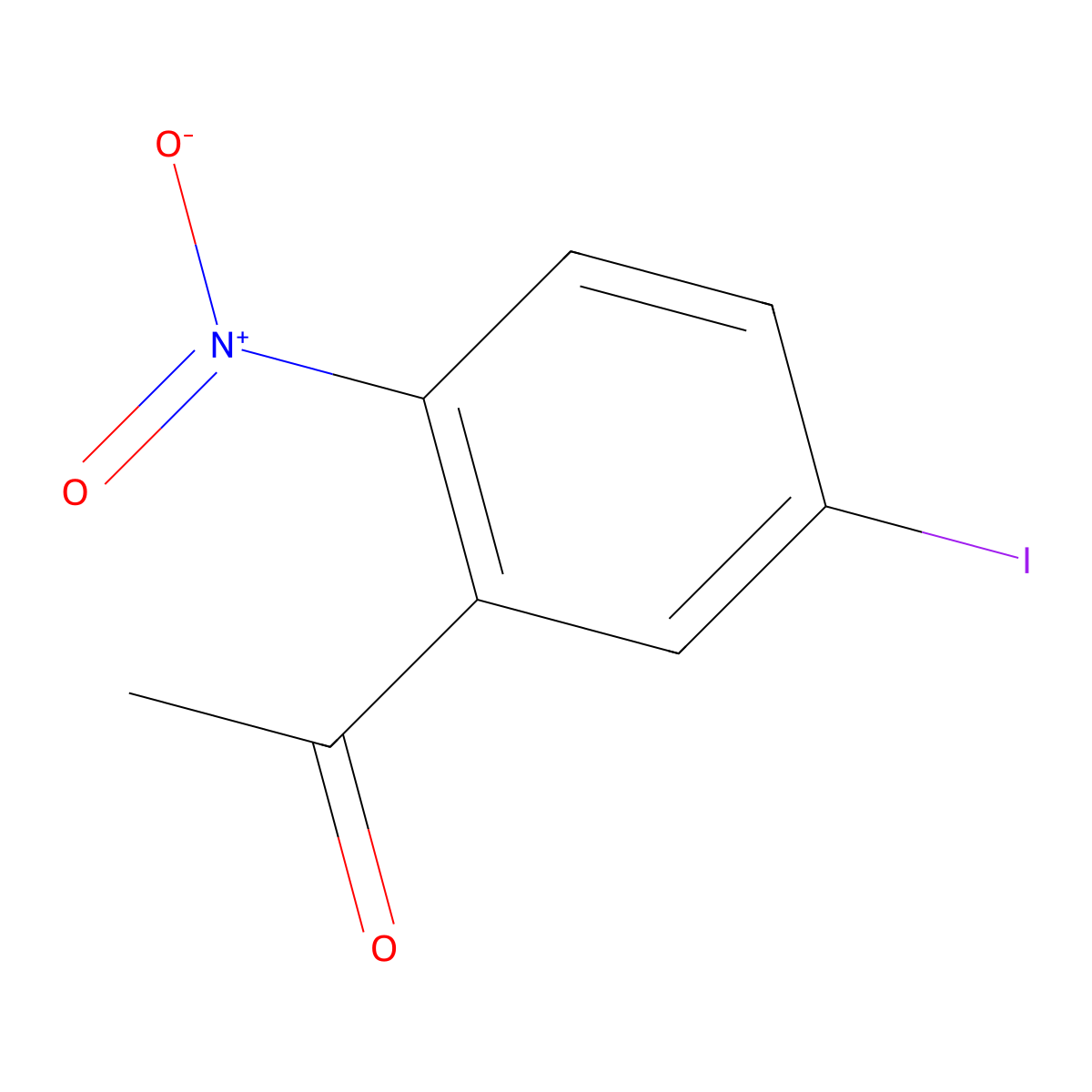 1-(5-Iodo-2-nitrophenyl)ethanone molecular structure, CAS 857567-50-1