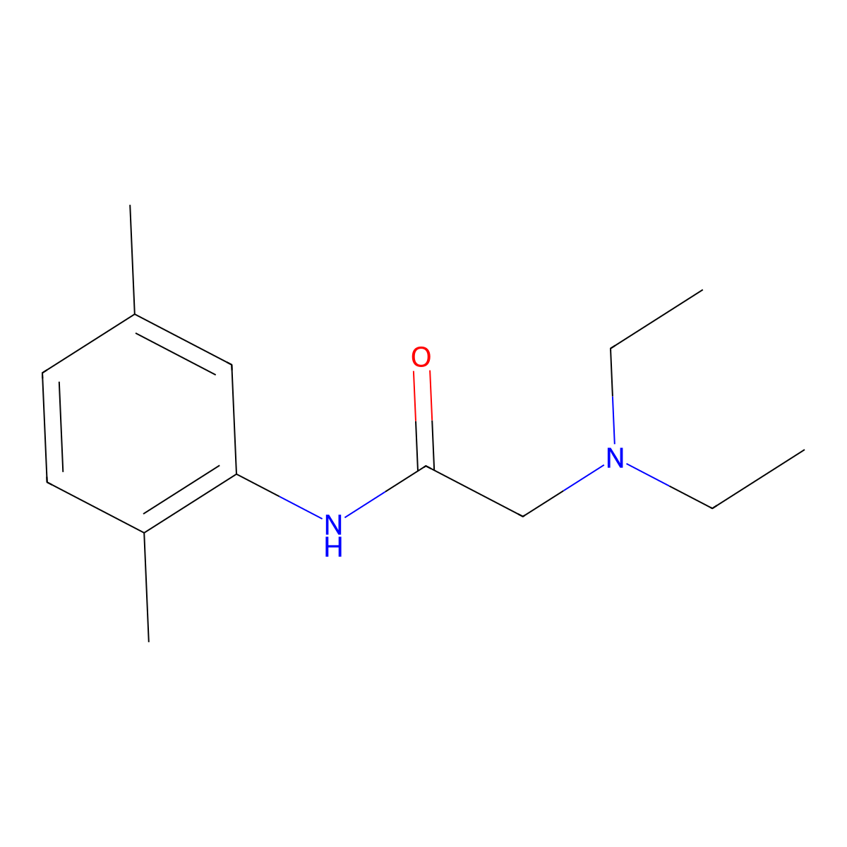 2-(diethylamino)-N-(2,5-dimethylphenyl)acetamide molecular structure, CAS 857570-37-7