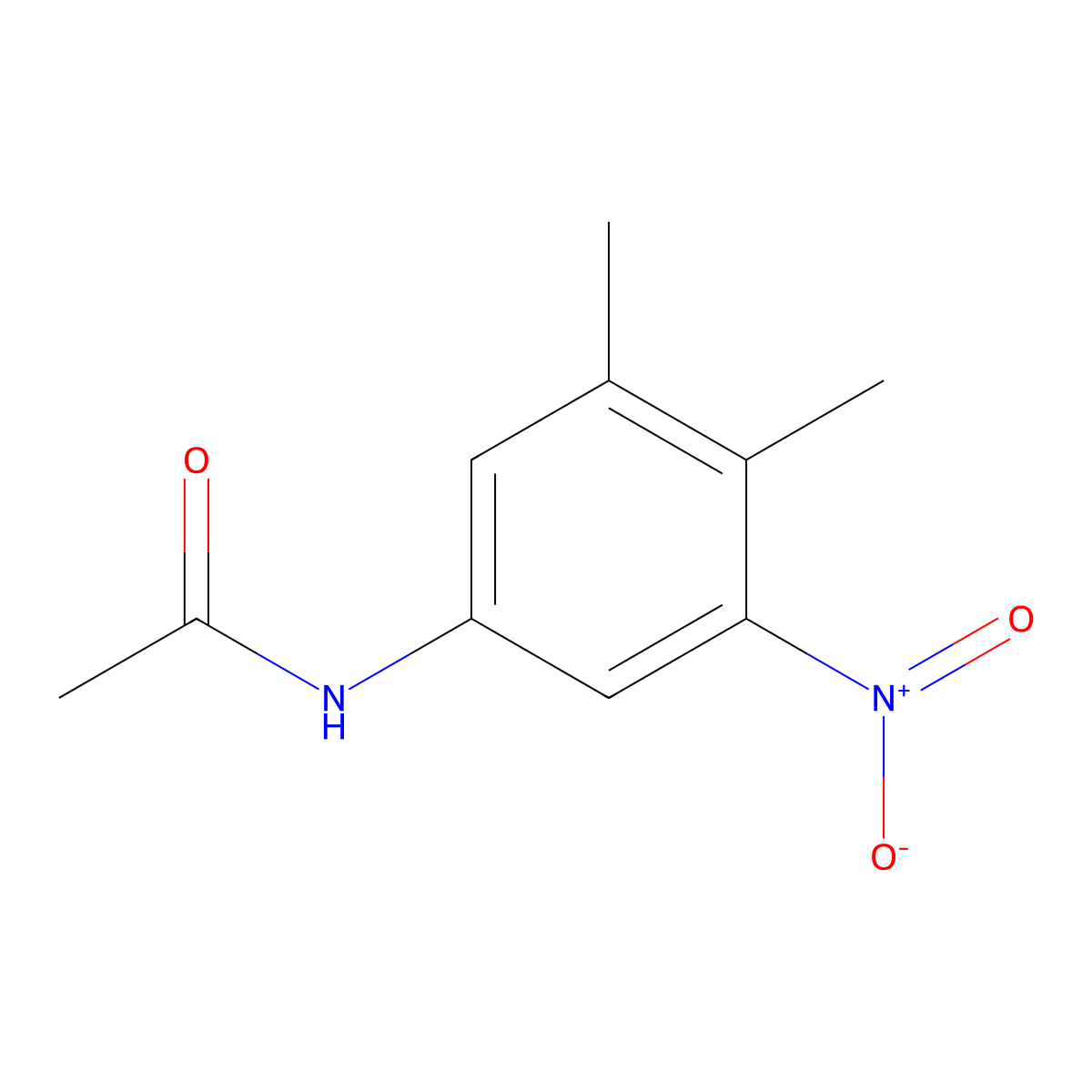 N-(3,4-dimethyl-5-nitrophenyl)acetamide molecular structure, CAS 857571-00-7