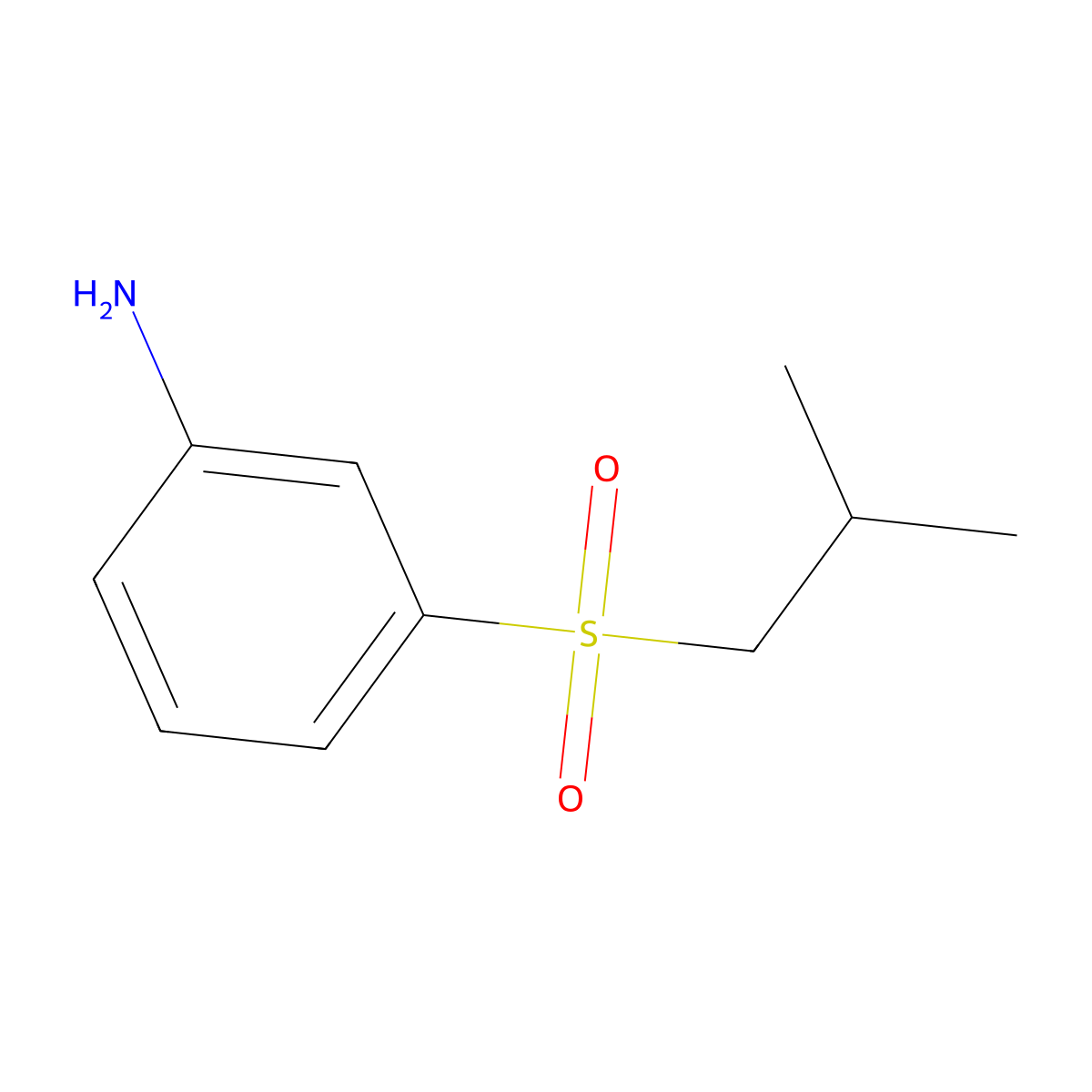 3-[(2-Methylpropane)sulfonyl]aniline molecular structure, CAS 857591-94-7