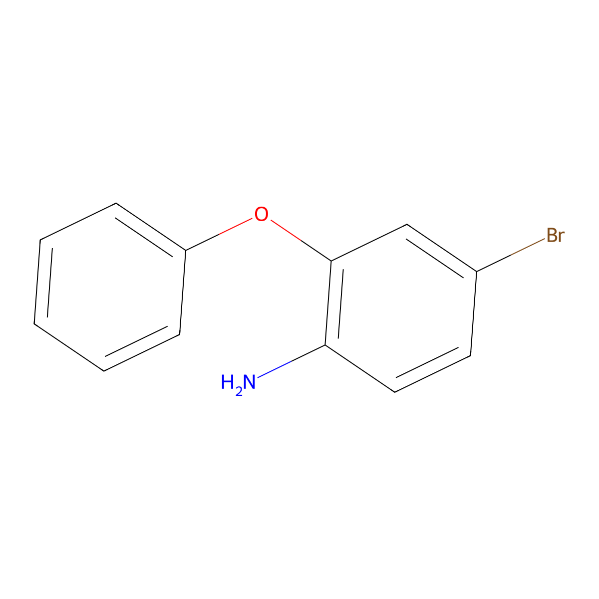 4-Bromo-2-phenoxyaniline molecular structure, CAS 857594-84-4