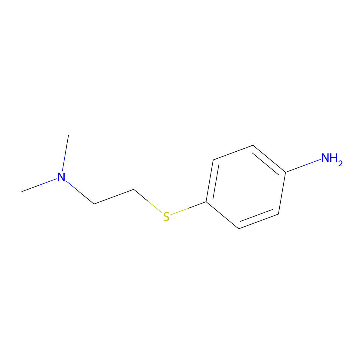 4-{[2-(Dimethylamino)ethyl]sulfanyl}aniline molecular structure, CAS 857596-12-4