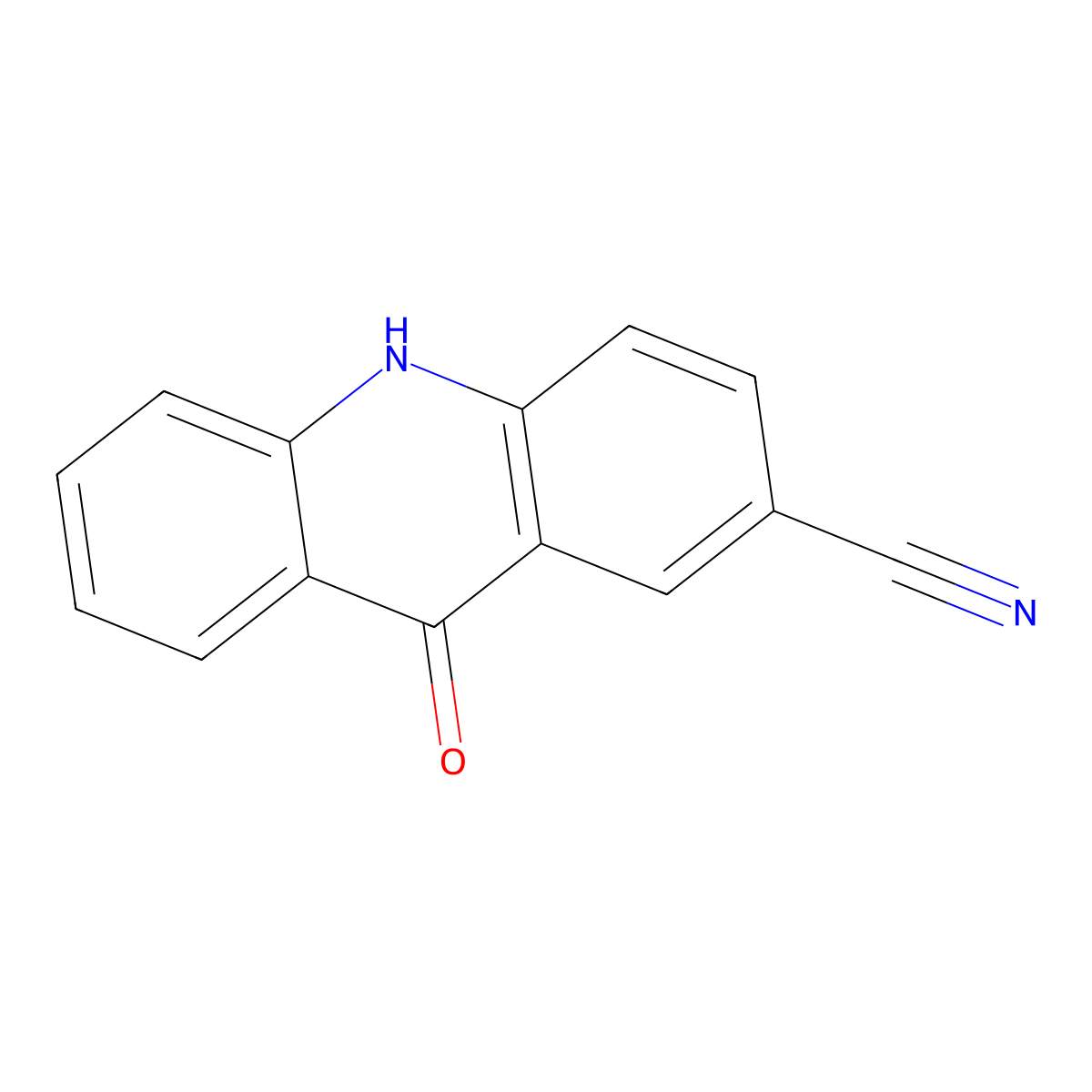 9-Oxo-9,10-dihydroacridine-2-carbonitrile molecular structure, CAS 857616-14-9