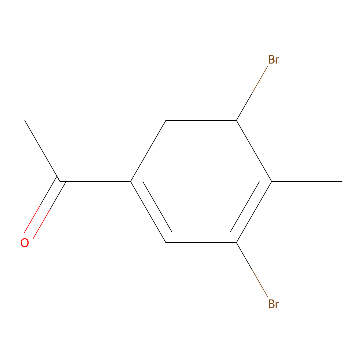 1-(3,5-Dibromo-4-methylphenyl)ethanone molecular structure, CAS 857619-11-5