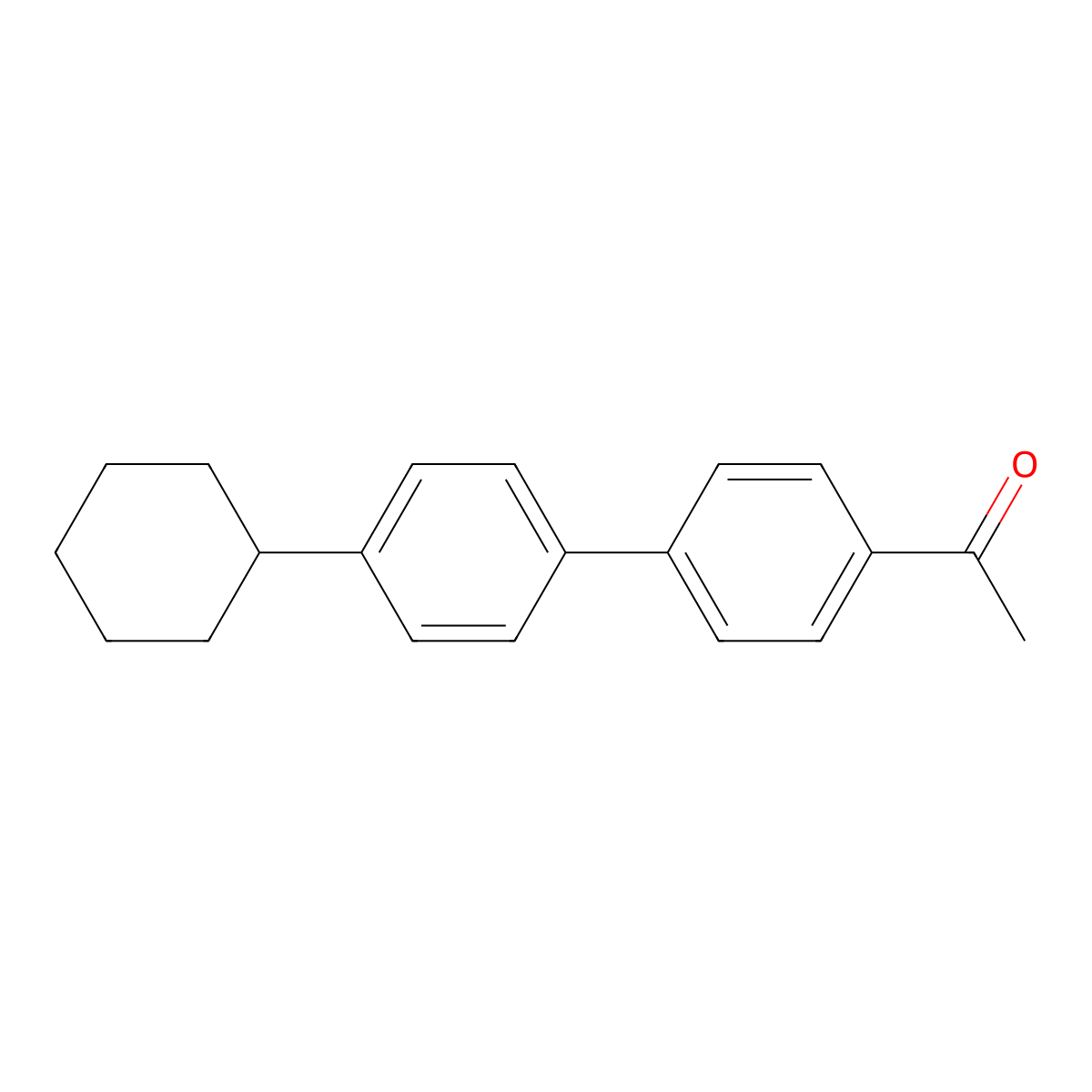 1-(4'-Cyclohexyl[1,1'-biphenyl]-4-yl)ethanone molecular structure, CAS 857619-33-1