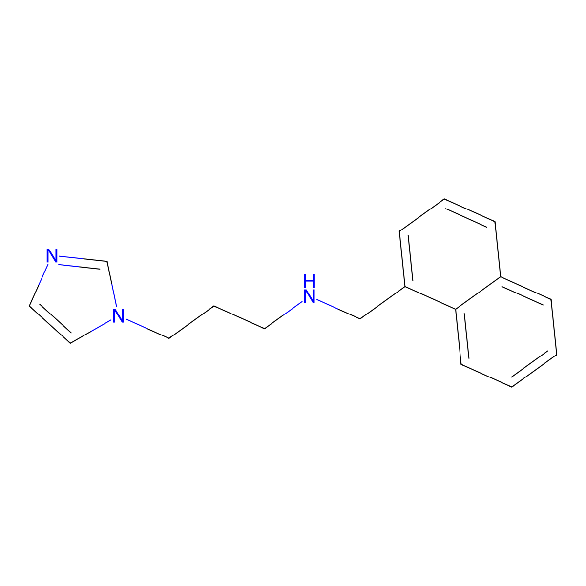 3-(1H-imidazol-1-yl)-N-(naphthalen-1-ylmethyl)propan-1-amine molecular structure, CAS 857629-83-5