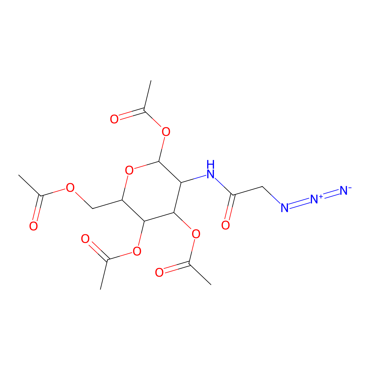 2-[(Azidoacety)amino]-2-deoxy-D-galactose molecular structure, CAS 857677-98-6