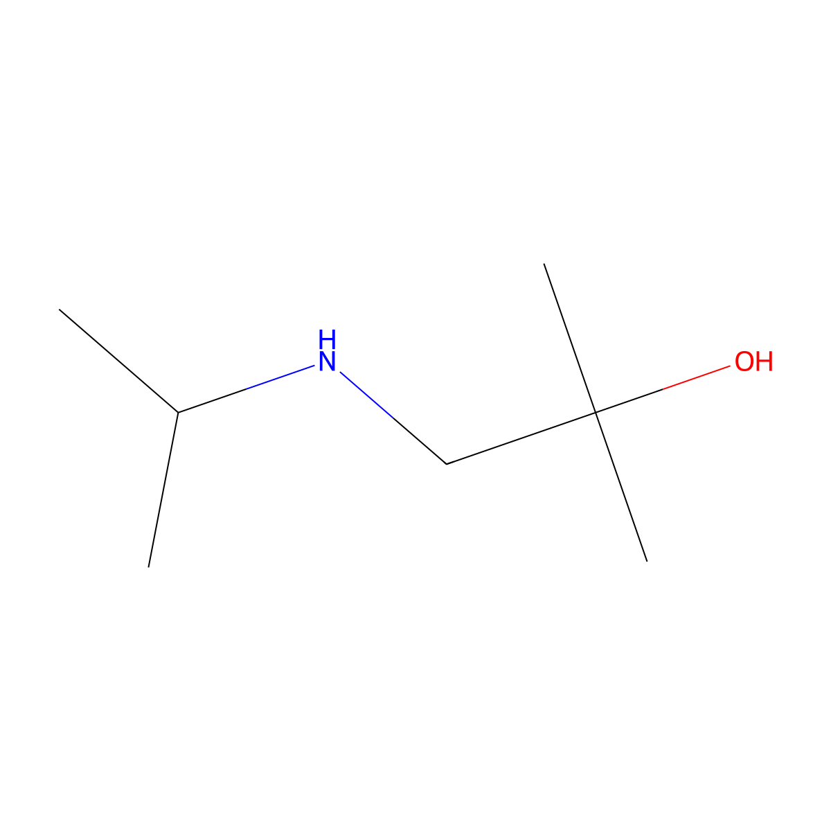 1-Isopropylamino-2-methyl-2-propanol molecular structure, CAS 85771-09-1