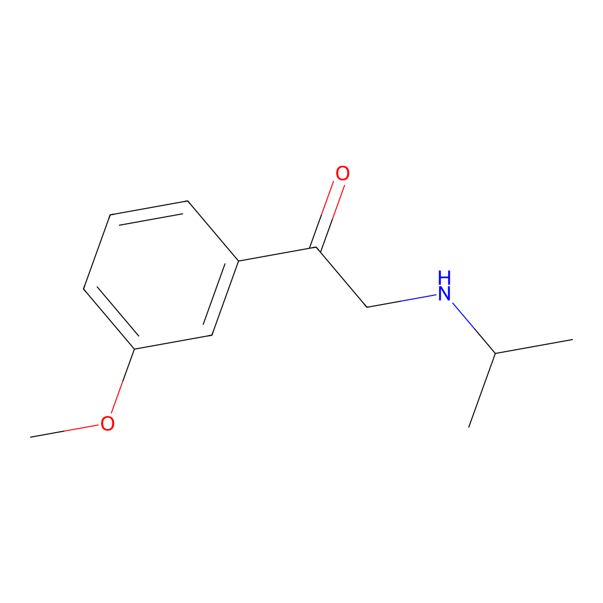 2-Isopropylamino-3'-methoxyacetophenone molecular structure, CAS 857724-35-7
