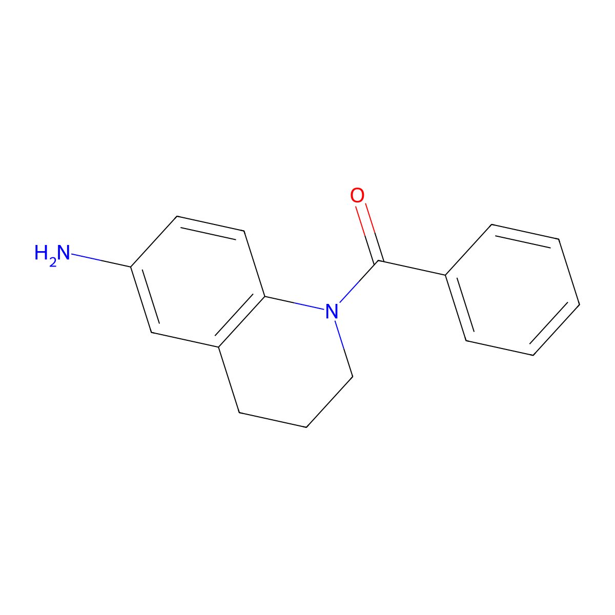 1-Benzoyl-1,2,3,4-tetrahydroquinolin-6-amine molecular structure, CAS 857759-22-9