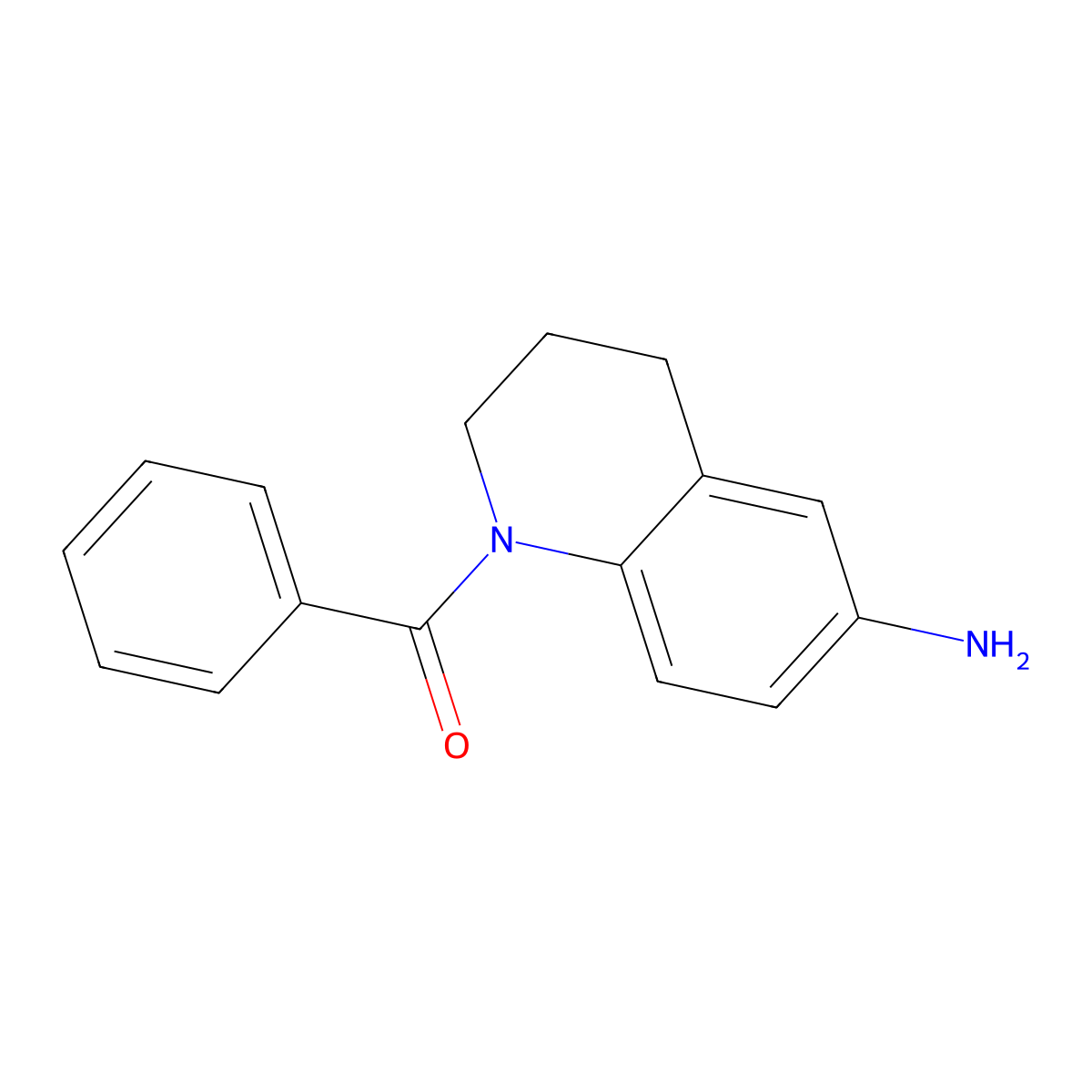 1-Benzoyl-1,2,3,4-tetrahydroquinolin-6-amine molecular structure, CAS 857759-22-9