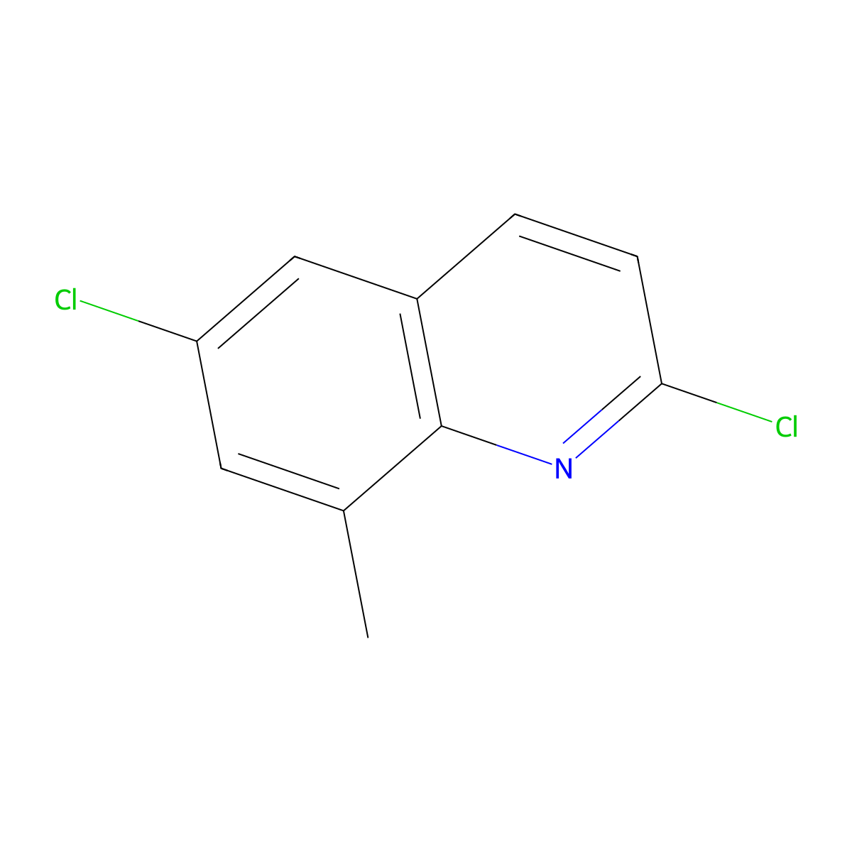 2,6-Dichloro-8-methylquinoline molecular structure, CAS 857763-18-9