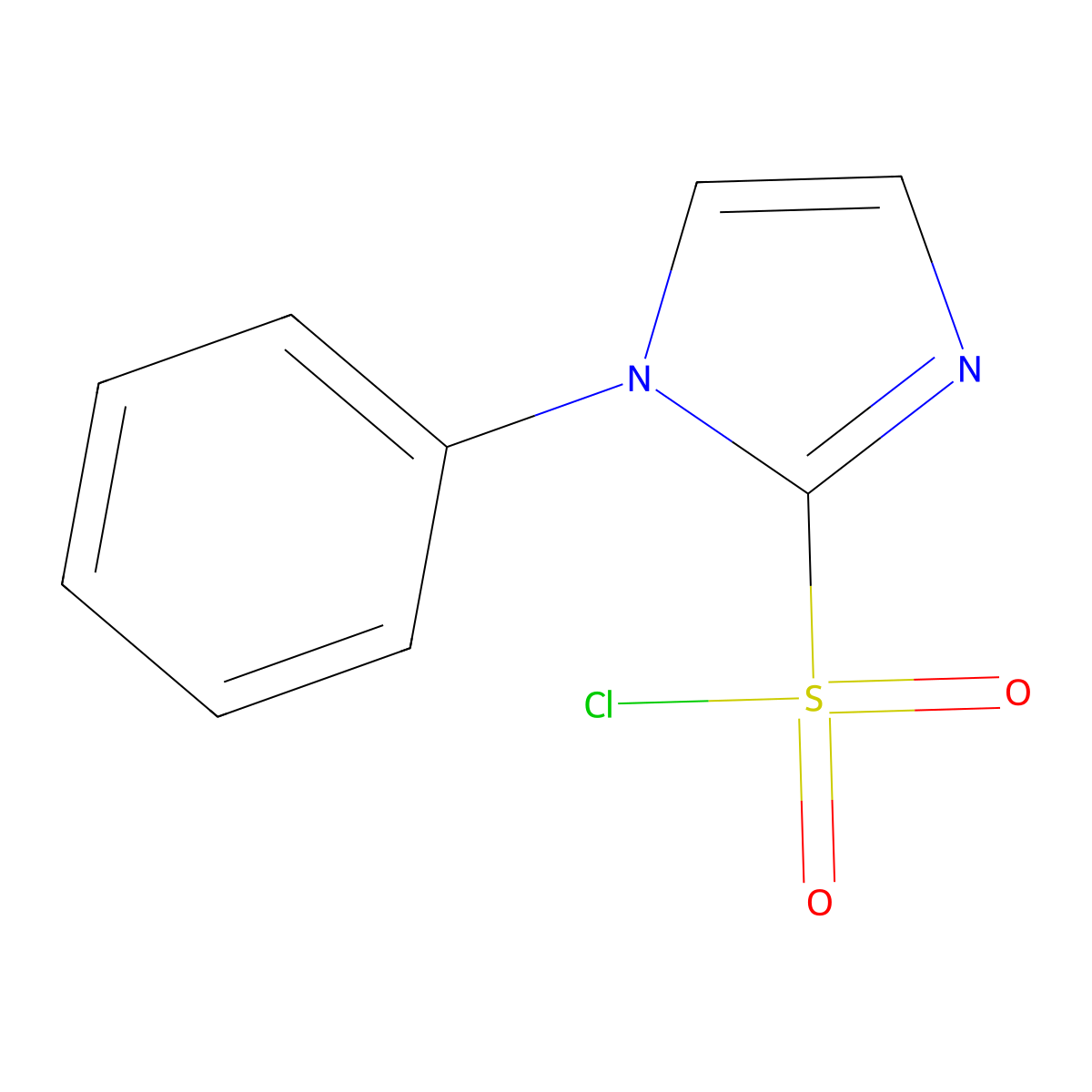 1-Phenyl-1H-imidazole-2-sulfonyl chloride molecular structure, CAS 857764-71-7