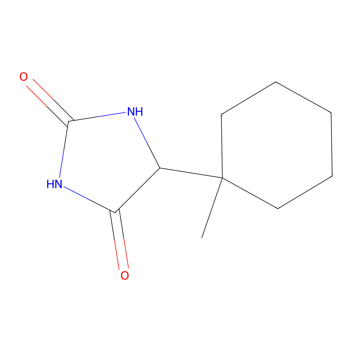 5-(1-Methylcyclohexyl)imidazolidine-2,4-dione molecular structure, CAS 857768-26-4
