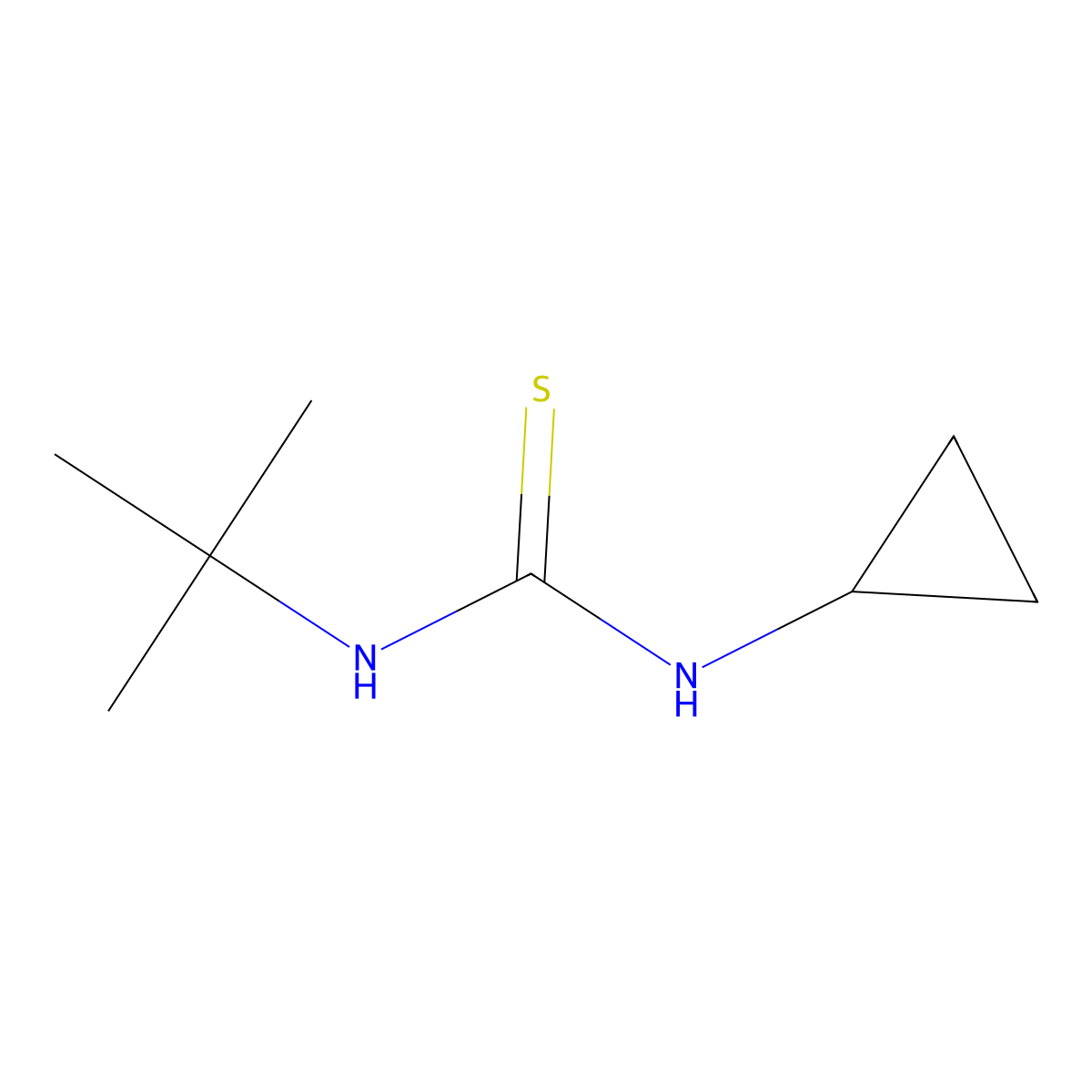 1-(tert-Butyl)-3-cyclopropylthiourea molecular structure, CAS 85777-89-5