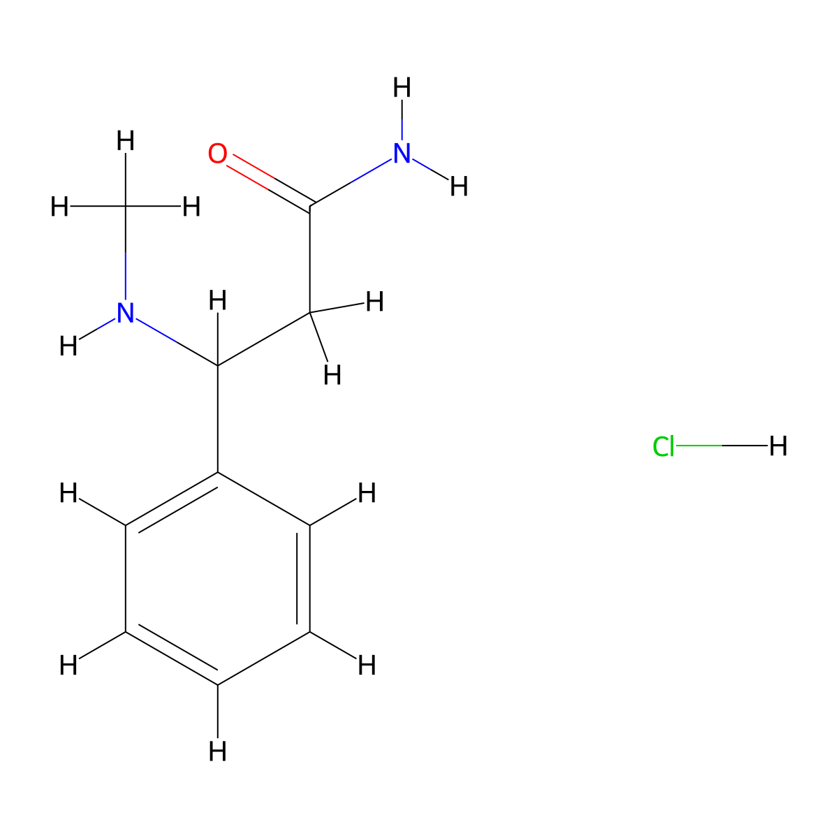 3-(Methylamino)-3-phenylpropanamide hydrochloride molecular structure, CAS 857770-55-9