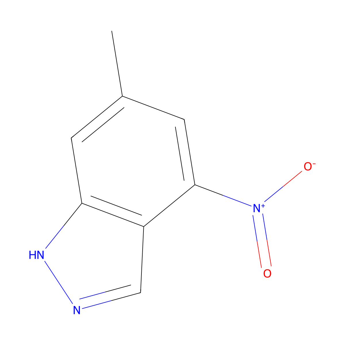 6-Methyl-4-nitro-1H-indazole molecular structure, CAS 857773-68-3