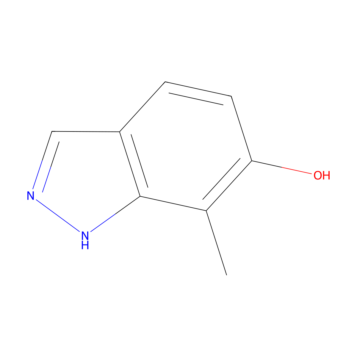 7-Methyl-1H-indazol-6-OL molecular structure, CAS 857774-28-8