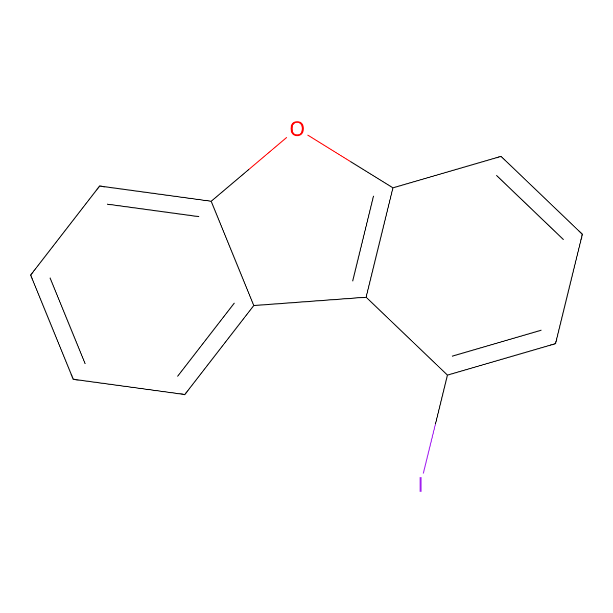 1-Iododibenzo[b,d]furan molecular structure, CAS 857784-97-5