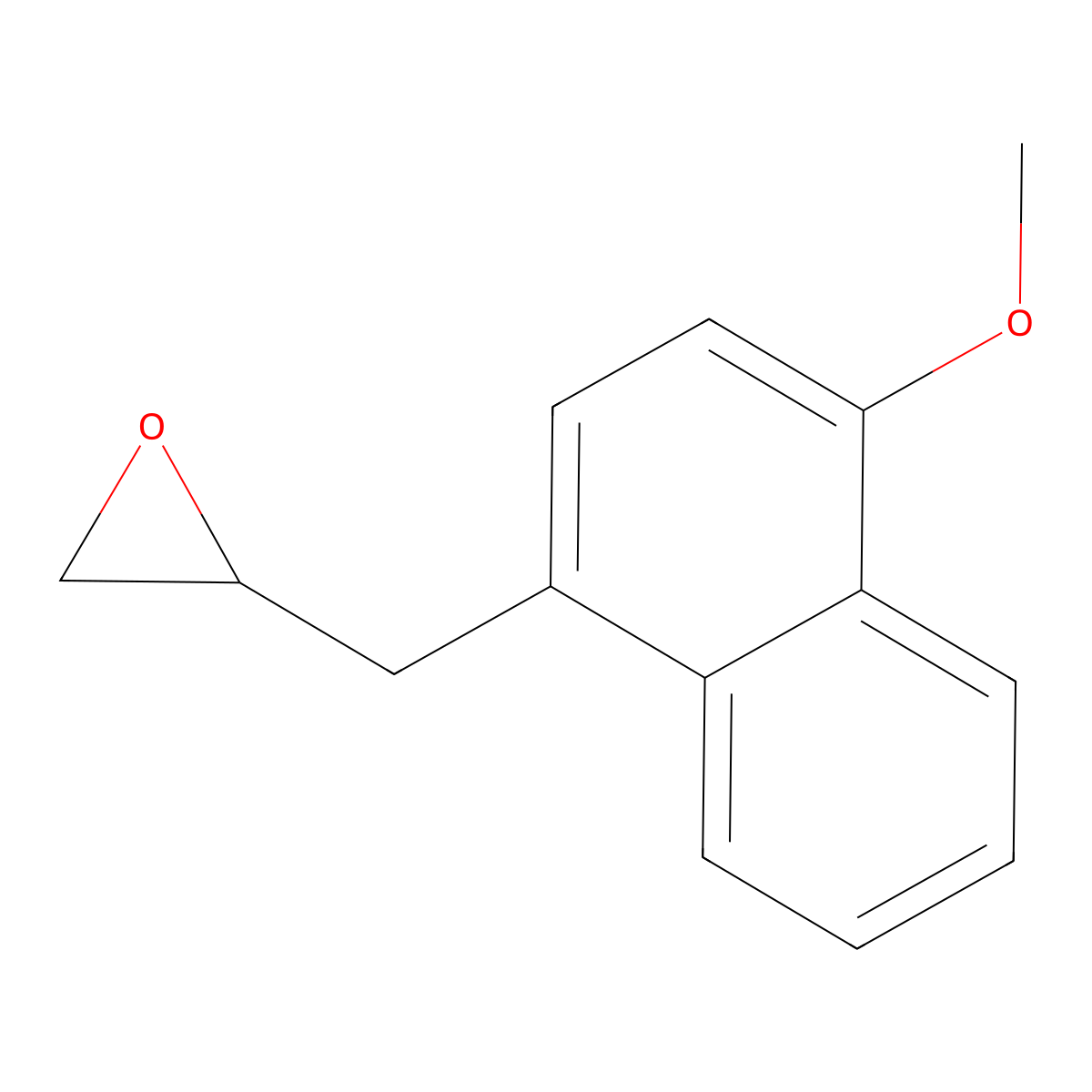 2-[(4-Methoxynaphthalen-1-yl)methyl]oxirane molecular structure, CAS 857788-26-2