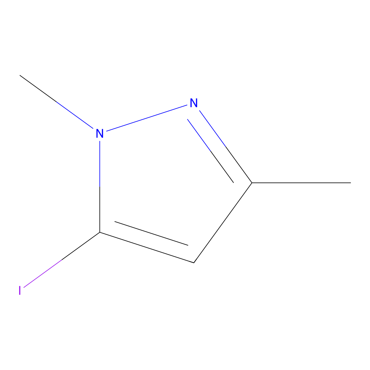 1,3-Dimethyl-5-iodopyrazole molecular structure, CAS 85779-98-2