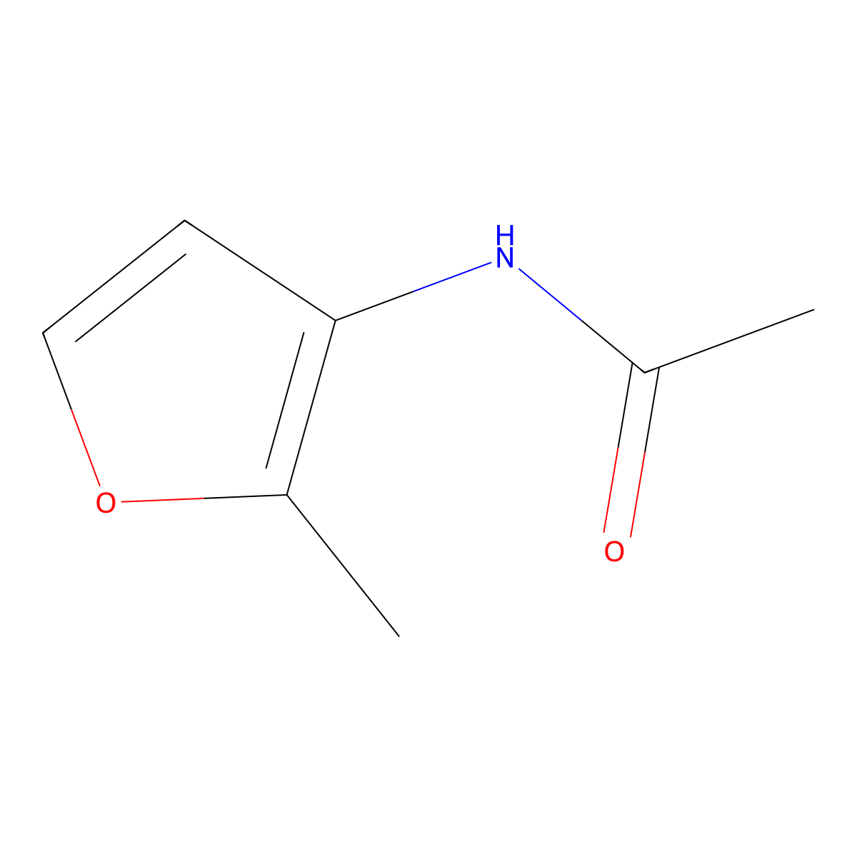 N-(2-methylfuran-3-yl)acetamide molecular structure, CAS 857790-48-8