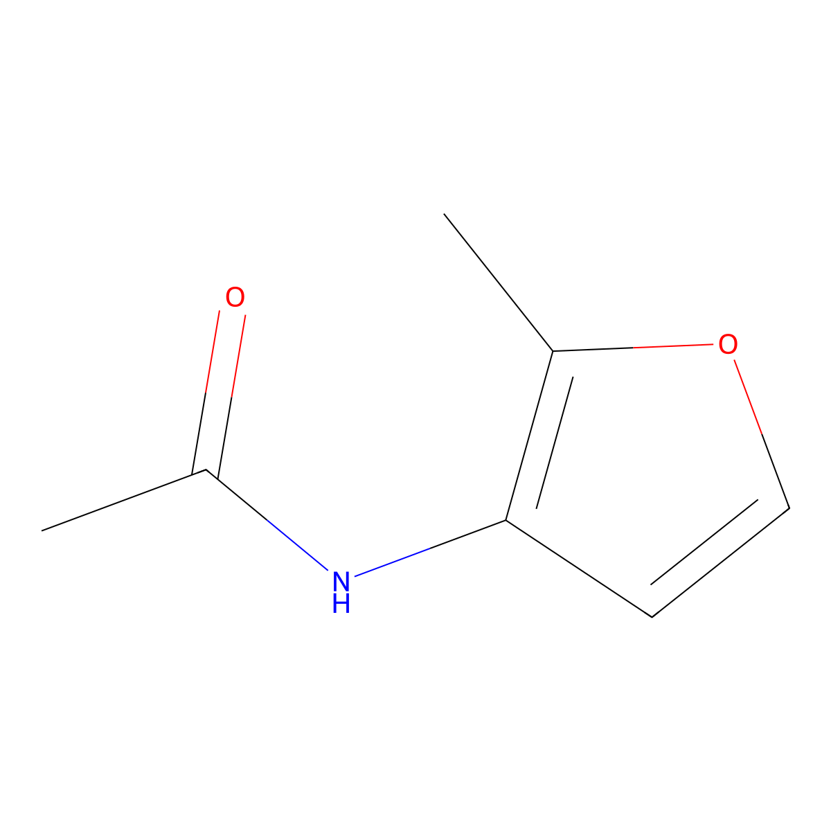 N-(2-methylfuran-3-yl)acetamide molecular structure, CAS 857790-48-8
