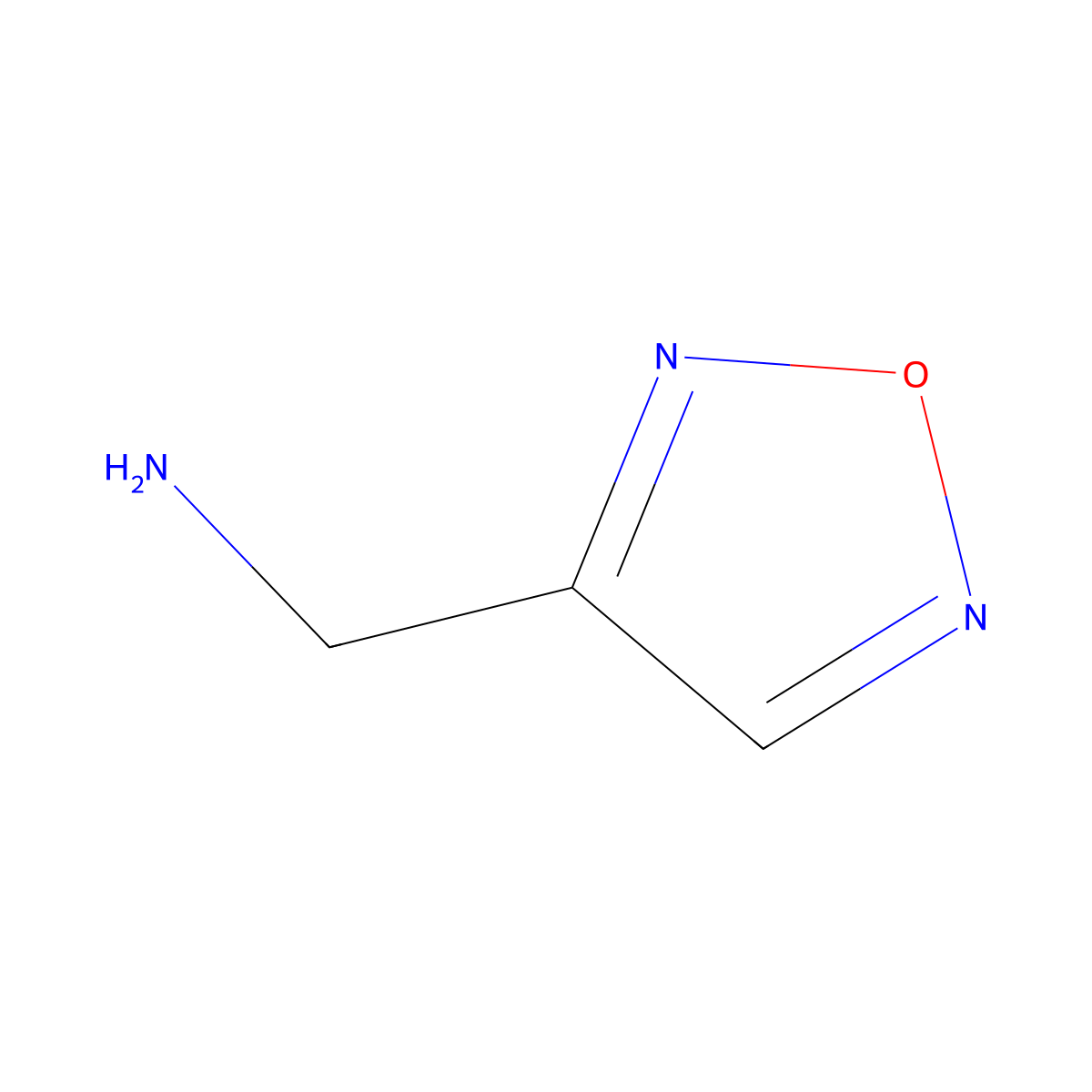 (1,2,5-Oxadiazol-3-yl)methanamine molecular structure, CAS 857791-14-1