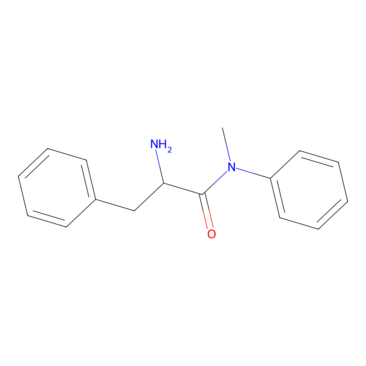 2-amino-N-methyl-N,3-diphenylpropanamide molecular structure, CAS 857791-94-7
