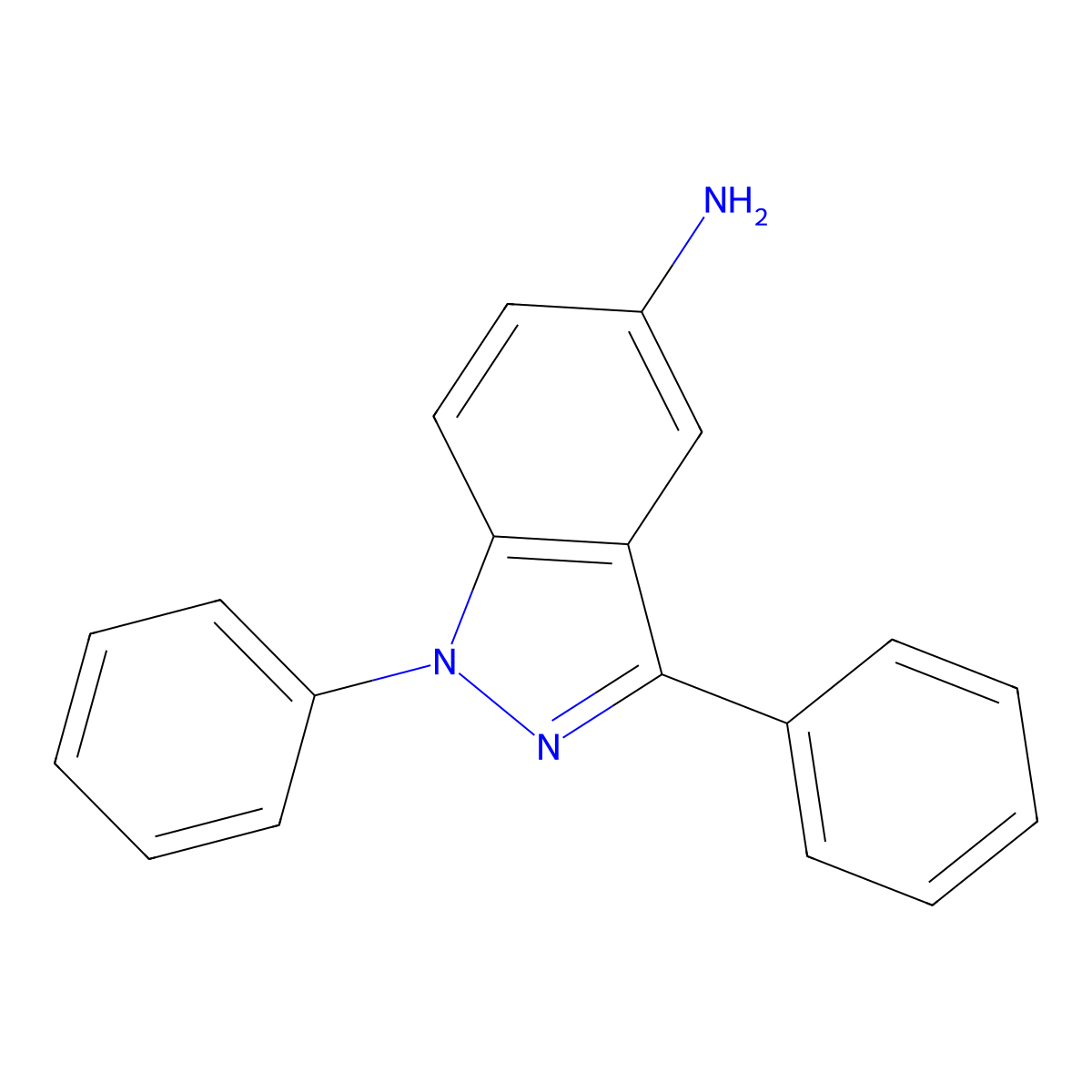 1,3-Diphenyl-1H-indazol-5-amine molecular structure, CAS 857800-70-5
