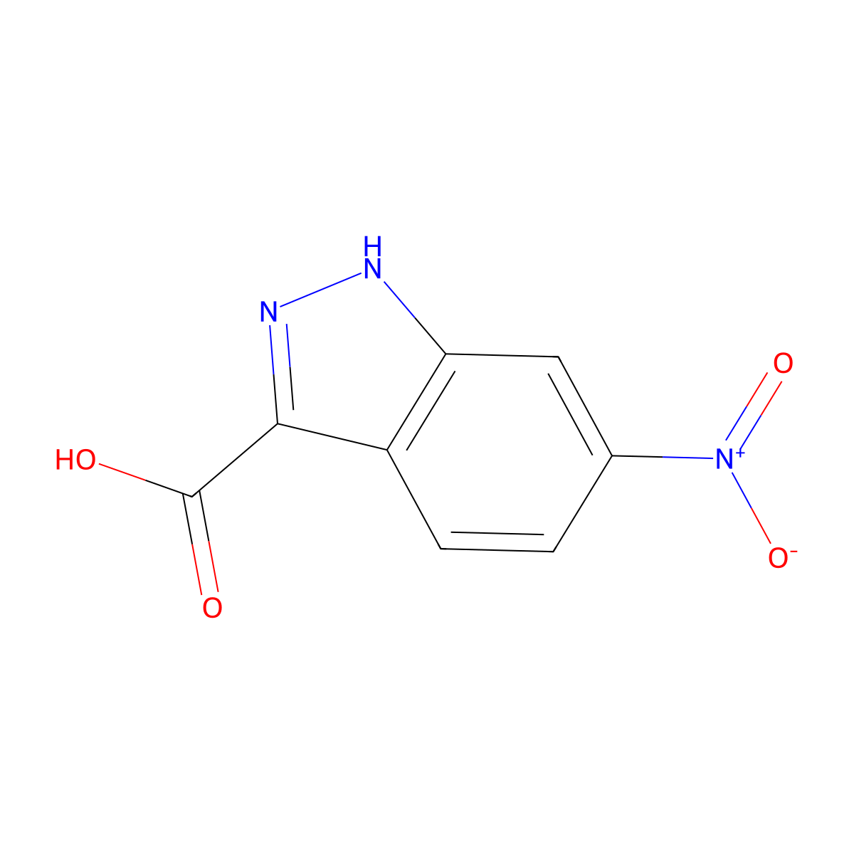 6-Nitro-1H-indazole-3-carboxylic acid molecular structure, CAS 857801-97-9