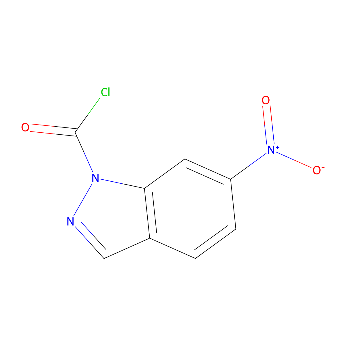 6-nitro-1H-indazole-1-carbonyl chloride molecular structure, CAS 857808-06-1