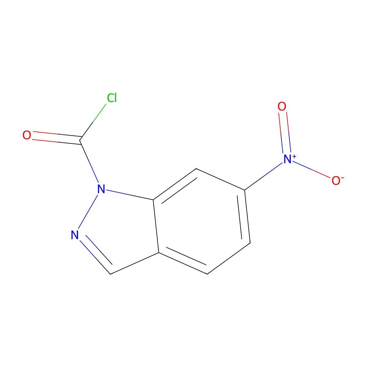 6-nitro-1H-indazole-1-carbonyl chloride molecular structure, CAS 857808-06-1