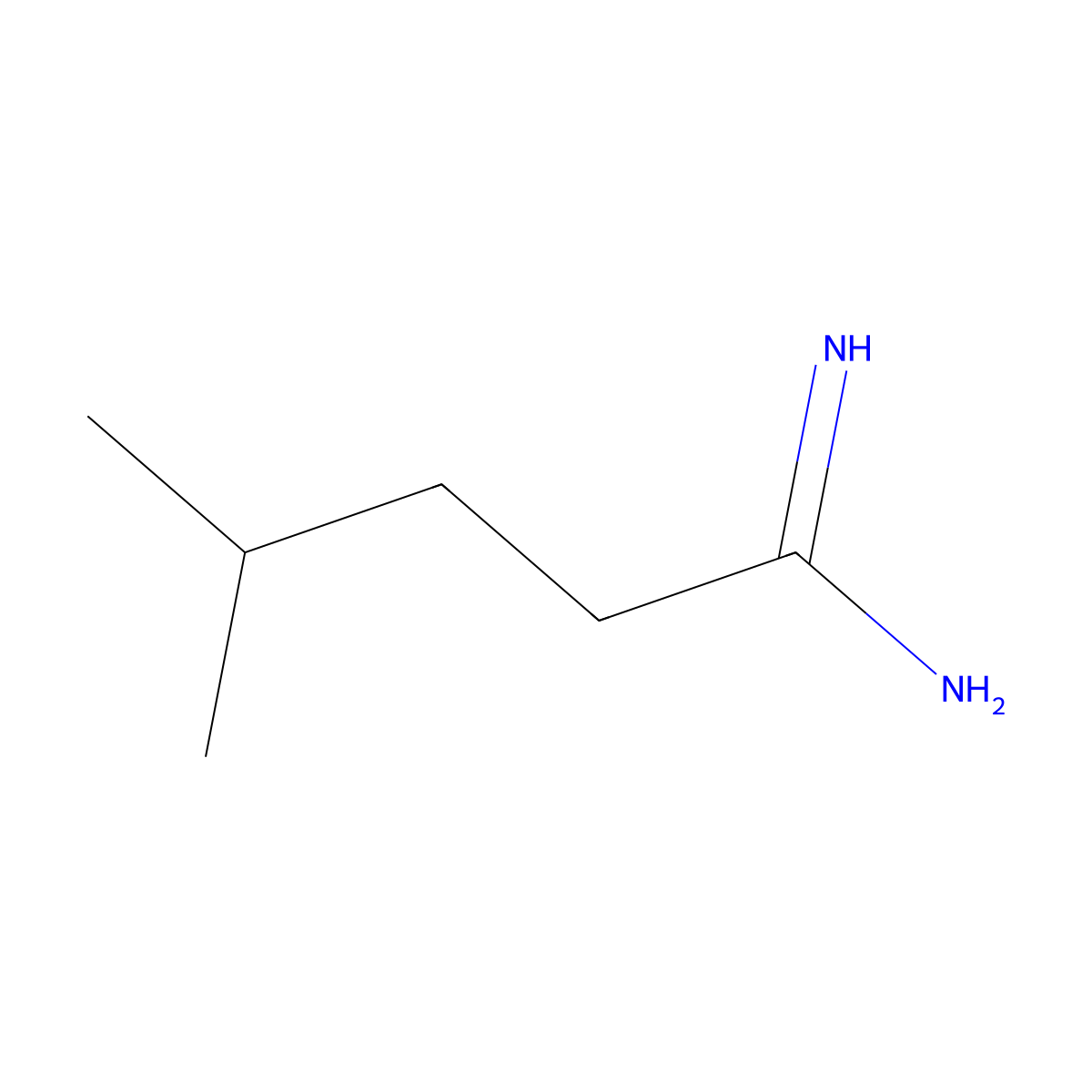 4-Methylpentanimidamide molecular structure, CAS 857809-03-1