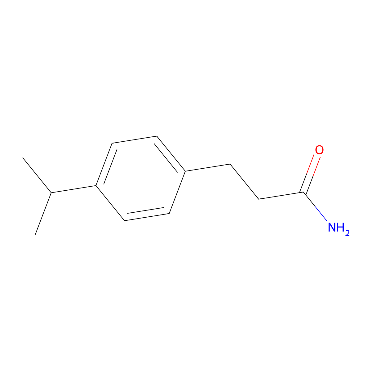 3-[4-(Propan-2-yl)phenyl]propanamide molecular structure, CAS 857814-15-4