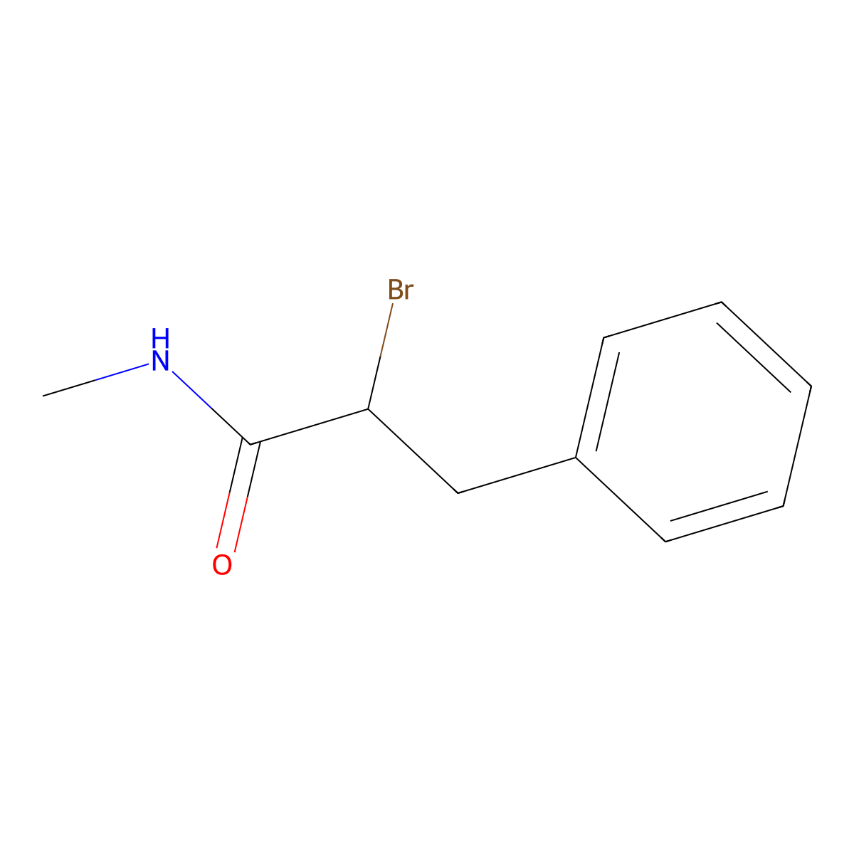 2-bromo-N-methyl-3-phenylpropanamide molecular structure, CAS 857814-21-2