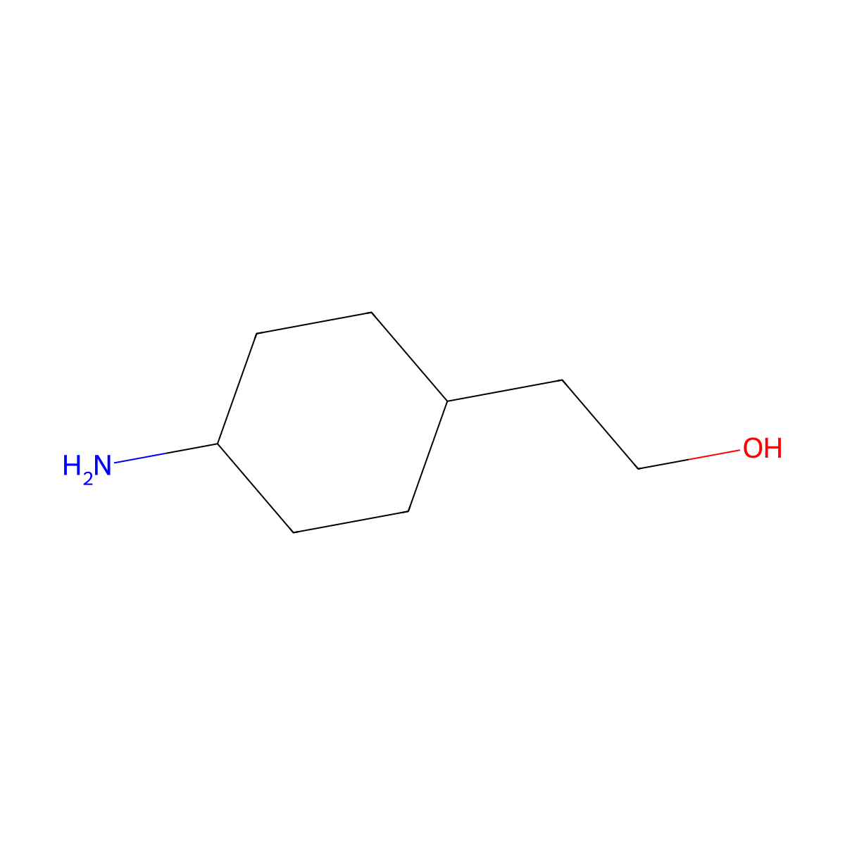 Rac-2-((1r,4r)-4-aminocyclohexyl)ethan-1-ol molecular structure, CAS 857831-26-6