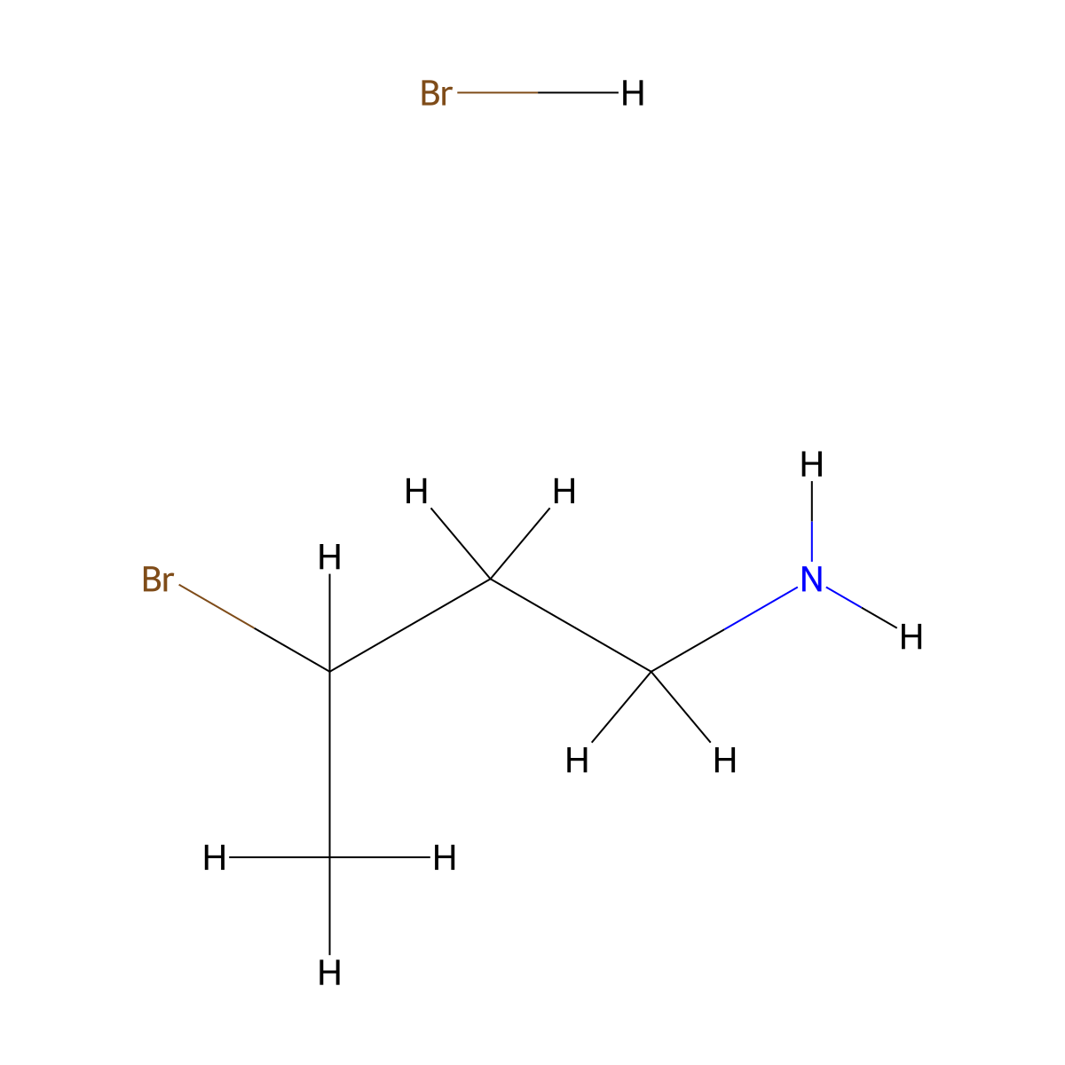 3-Bromobutan-1-aminehydrobromide molecular structure, CAS 857832-42-9