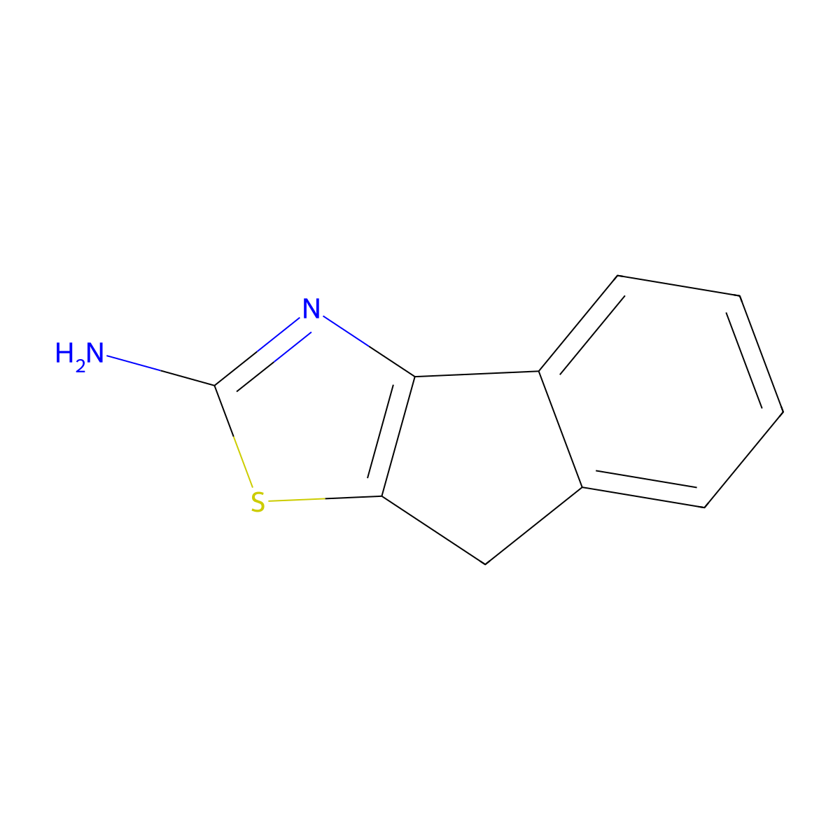 8H-indeno[1,2-d][1,3]thiazol-2-amine molecular structure, CAS 85787-95-7