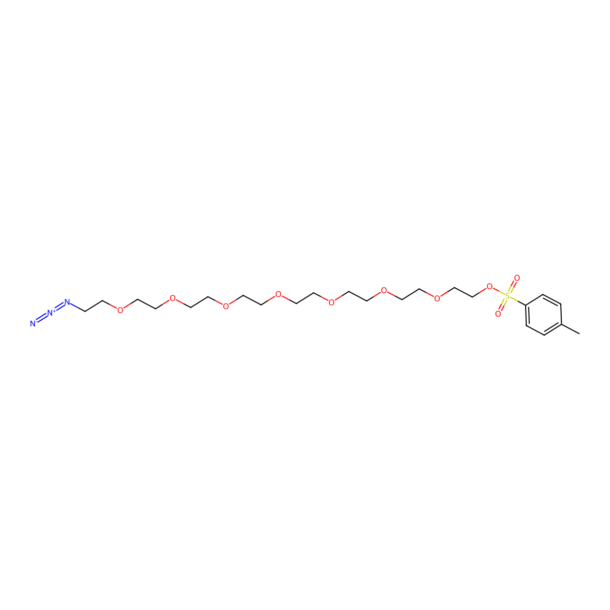 Azide-PEG8-Tos molecular structure, CAS 857892-34-3