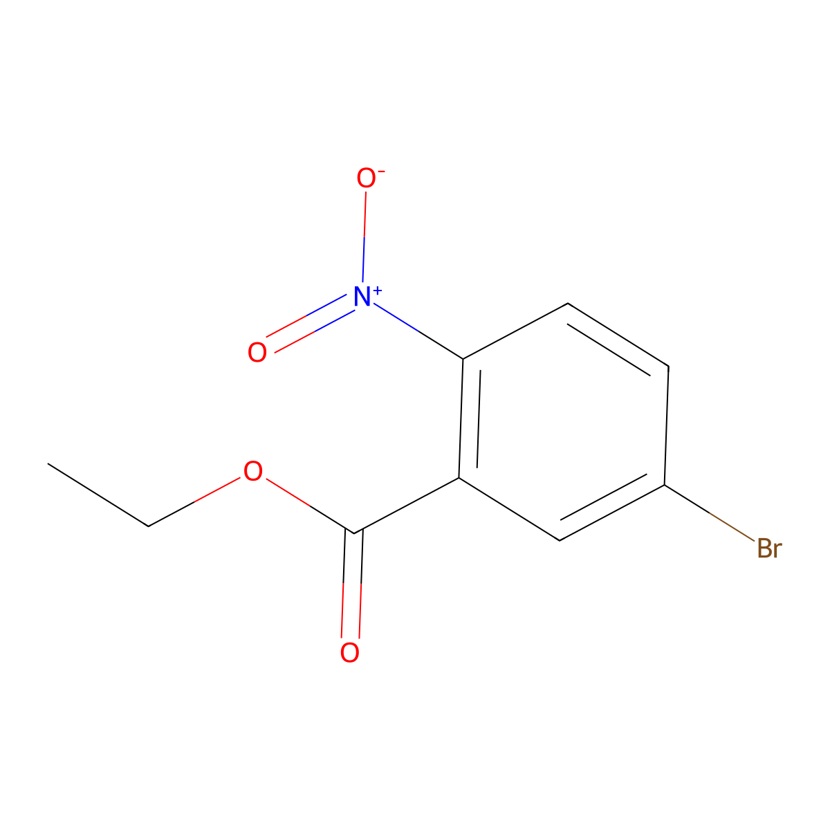 Ethyl 5-bromo-2-nitrobenzoate molecular structure, CAS 857895-53-5