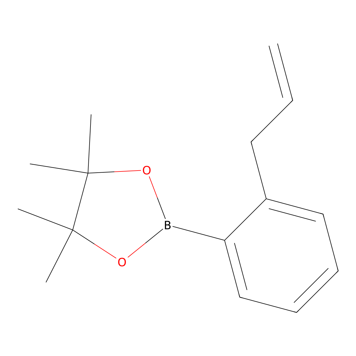4,4,5,5-Tetramethyl-2-[2-(prop-2-en-1-yl)phenyl]-1,3,2-dioxaborolane molecular structure, CAS 857934-92-0