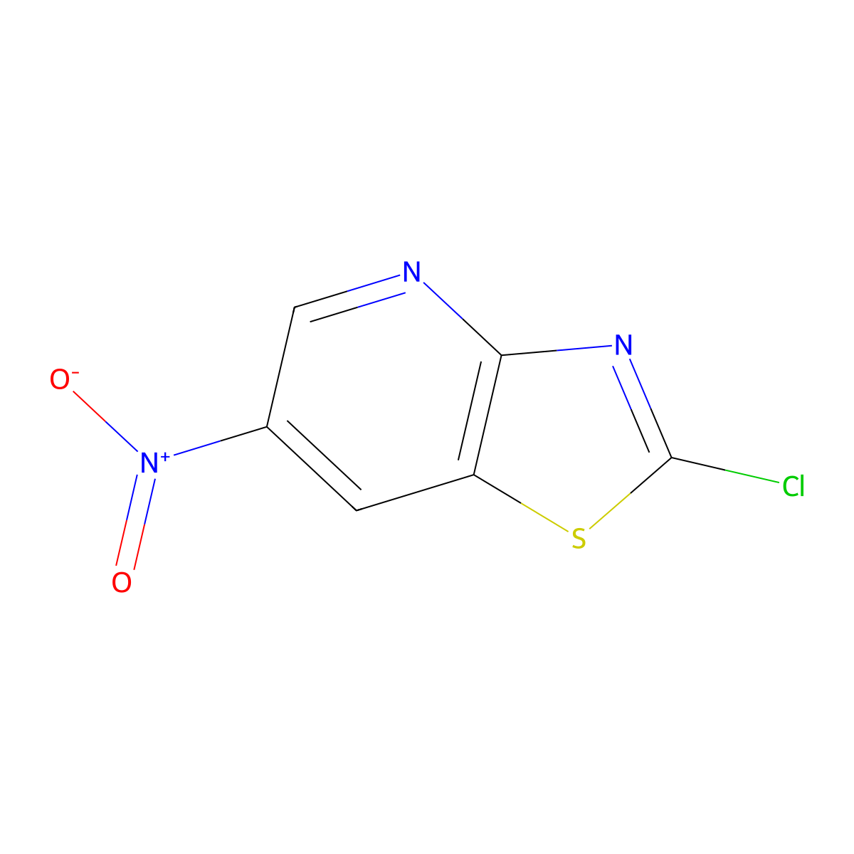 2-Chloro-6-nitrothiazolo[4,5-b]pyridine molecular structure, CAS 857970-02-6