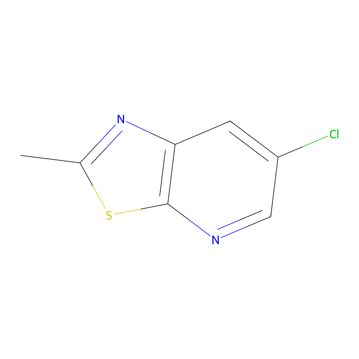 6-Chloro-2-methylthiazolo[5,4-B]pyridine molecular structure, CAS 857970-22-0