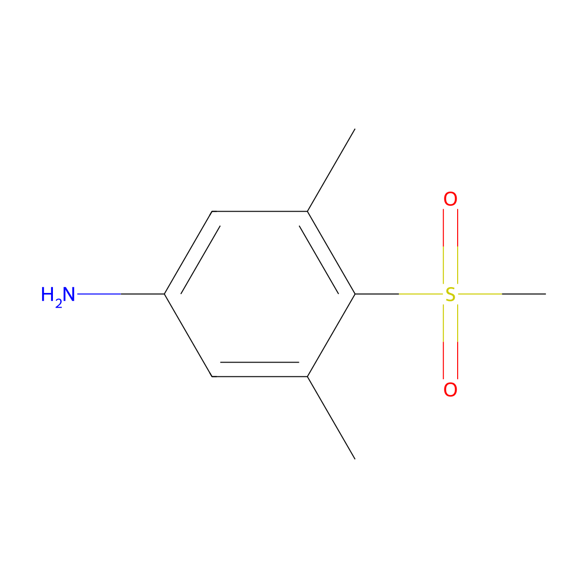 4-Methanesulfonyl-3,5-dimethylaniline molecular structure, CAS 857973-98-9