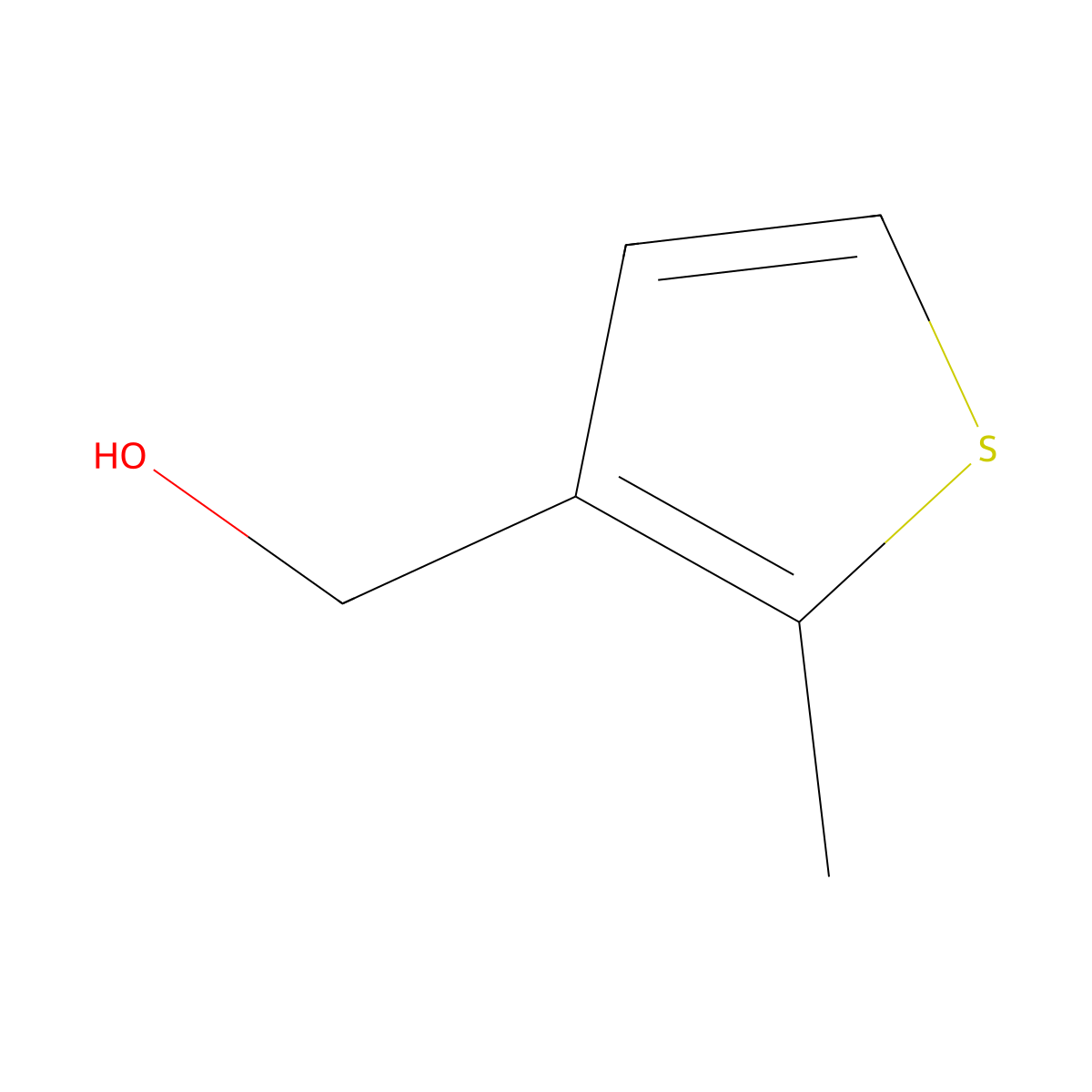 (2-Methylthiophen-3-yl)methanol molecular structure, CAS 857979-28-3