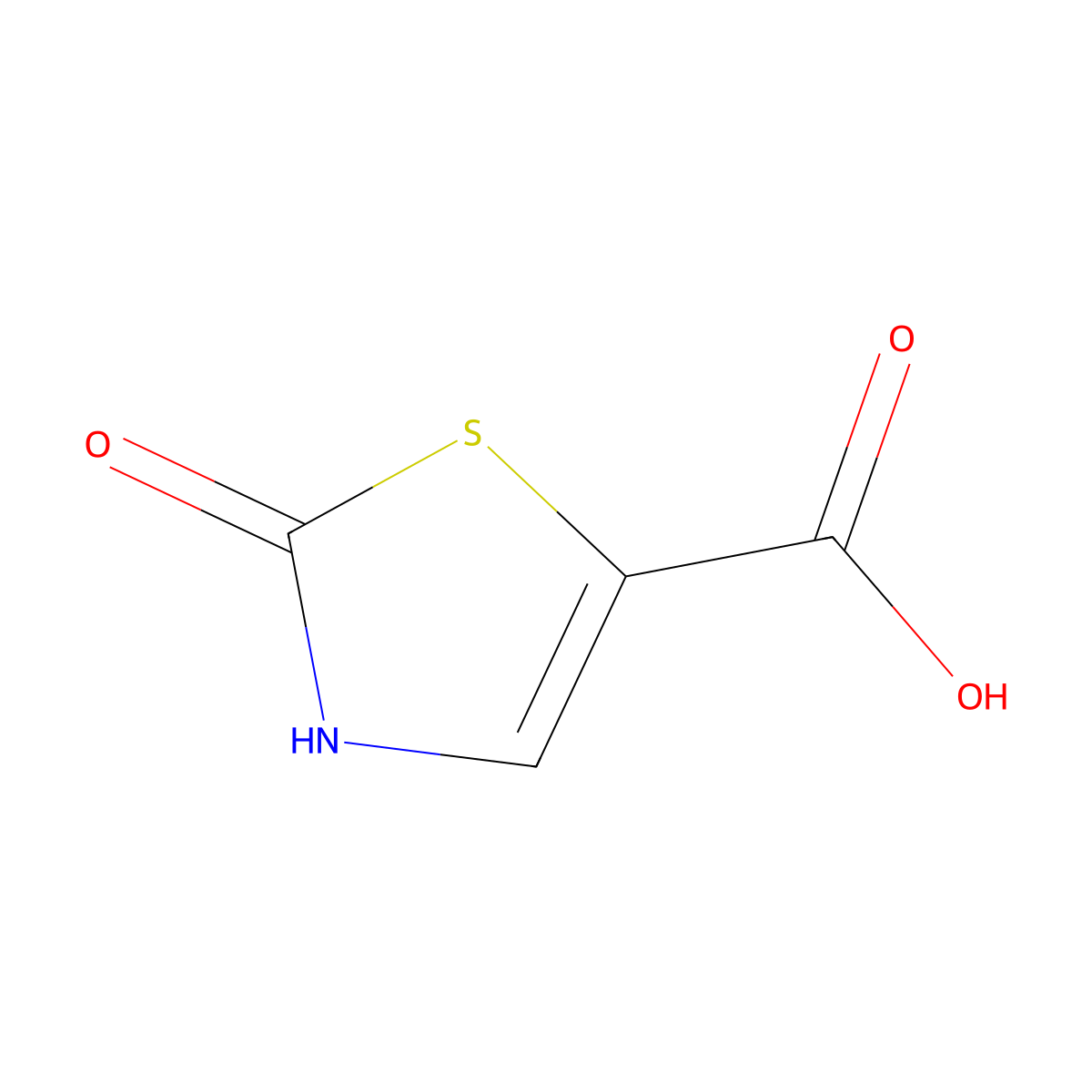 2-Oxo-2,3-dihydro-1,3-thiazole-5-carboxylic acid molecular structure, CAS 857982-30-0