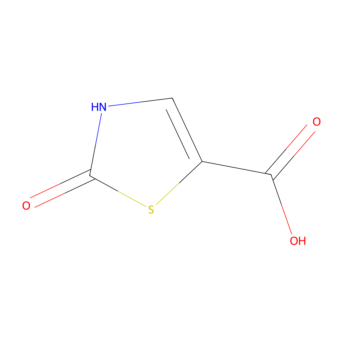 2-Oxo-2,3-dihydro-1,3-thiazole-5-carboxylic acid molecular structure, CAS 857982-30-0